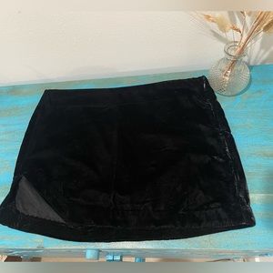 NWT Free People Velvet Mini Skirt